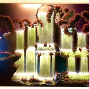 Airbrush-Bild „Ehrgeiz" (5-teilig) – handgemaltes Unikat von Poulis Creative Art